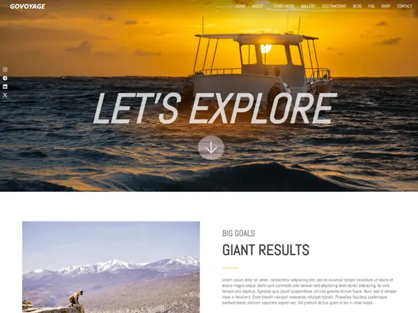 Govoyage theme screenshot