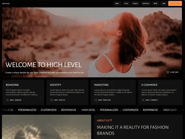 Highlevel theme screenshot