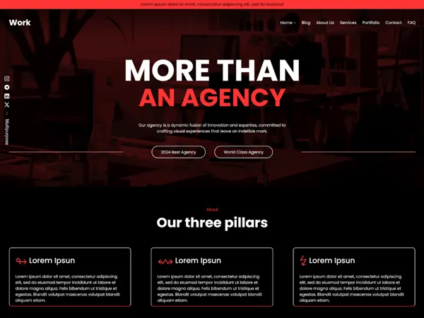 Topwork theme screenshot